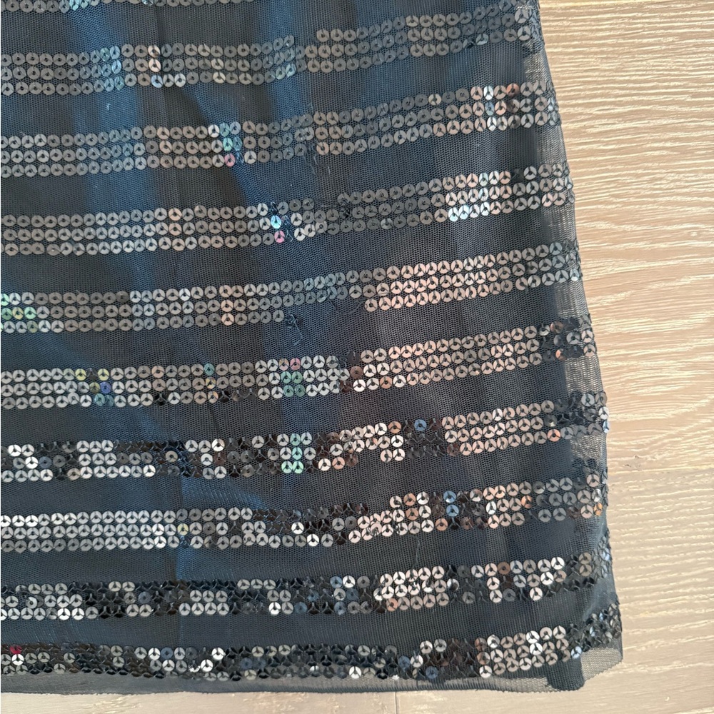 Necessary Objects Black Sequin Halter Mini Dress - image 3